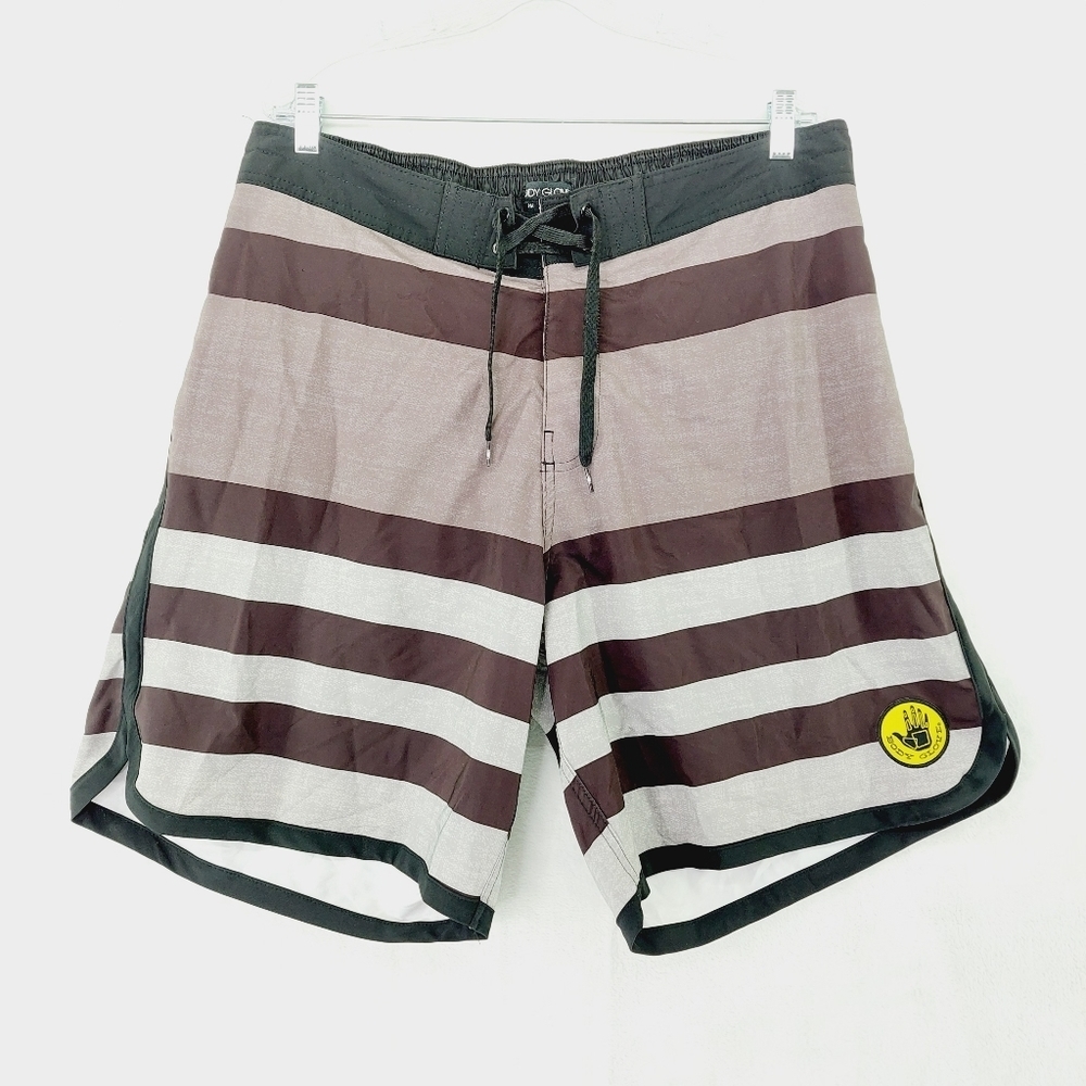 Body Glove Men's Brown White Vapor Board Shorts Summer Comfy Swim Trunks  P3674